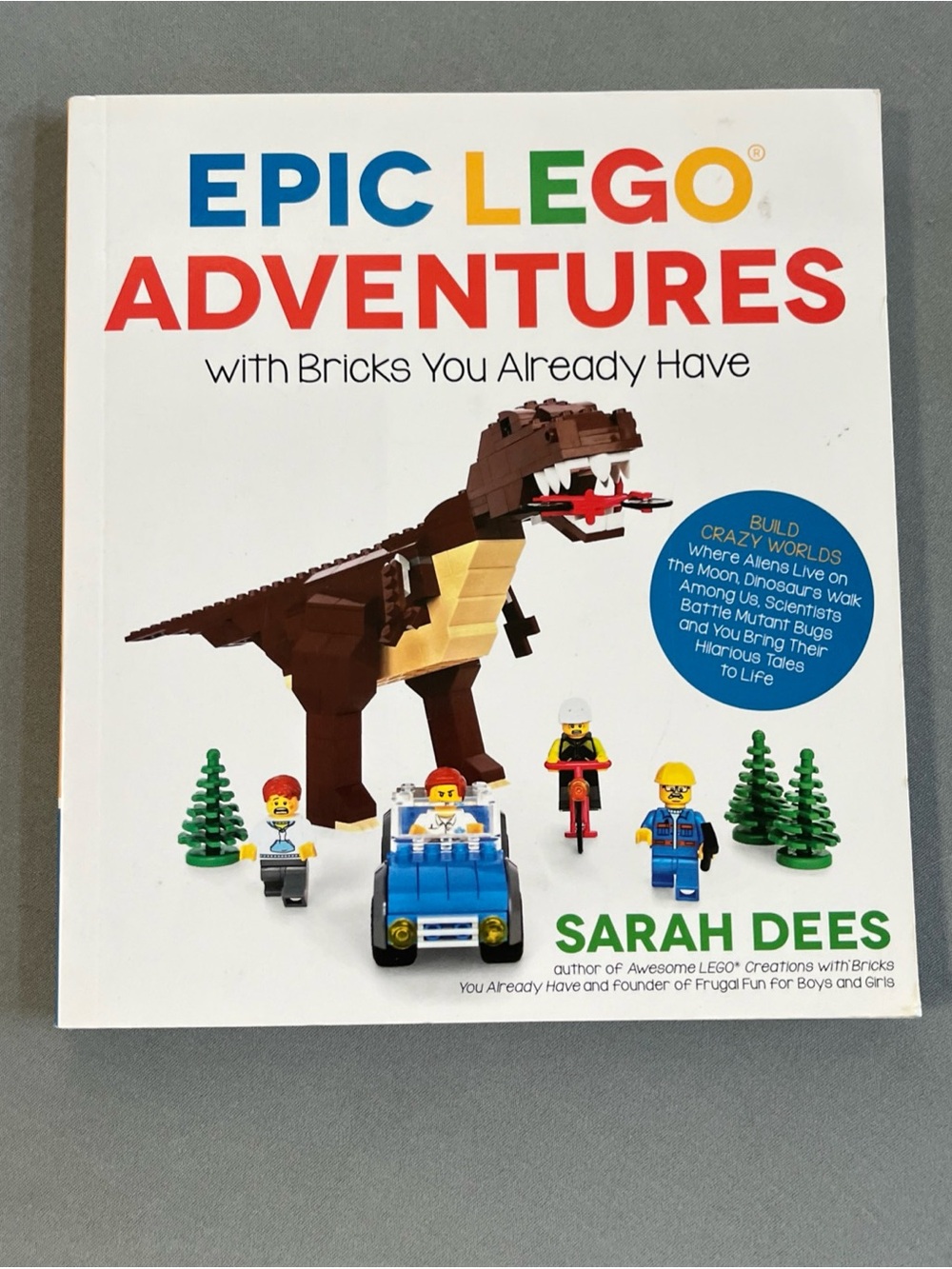 Lego Epic Adventures Book — White Cover with Red, Blue, Yellow, Green Accents
